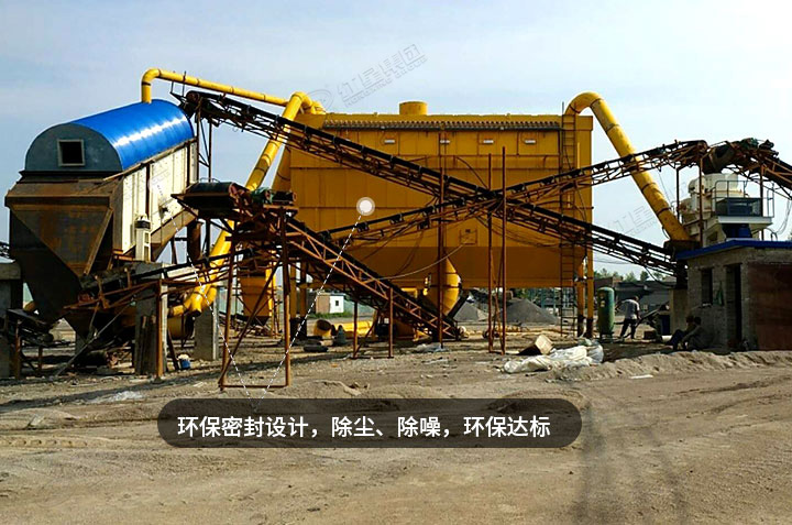 用戶鵝卵石破碎現場，實現綠色生產